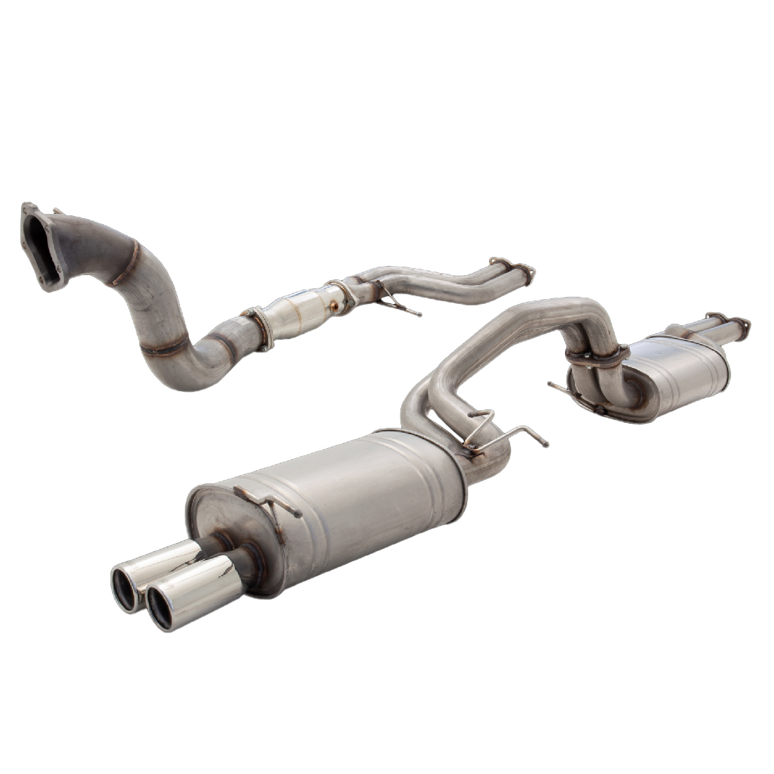Ford Falcon XR6 F6, BA BF Turbo Sedan 2.5" Turbo Back 409 Stainless Steel Exhaust System image