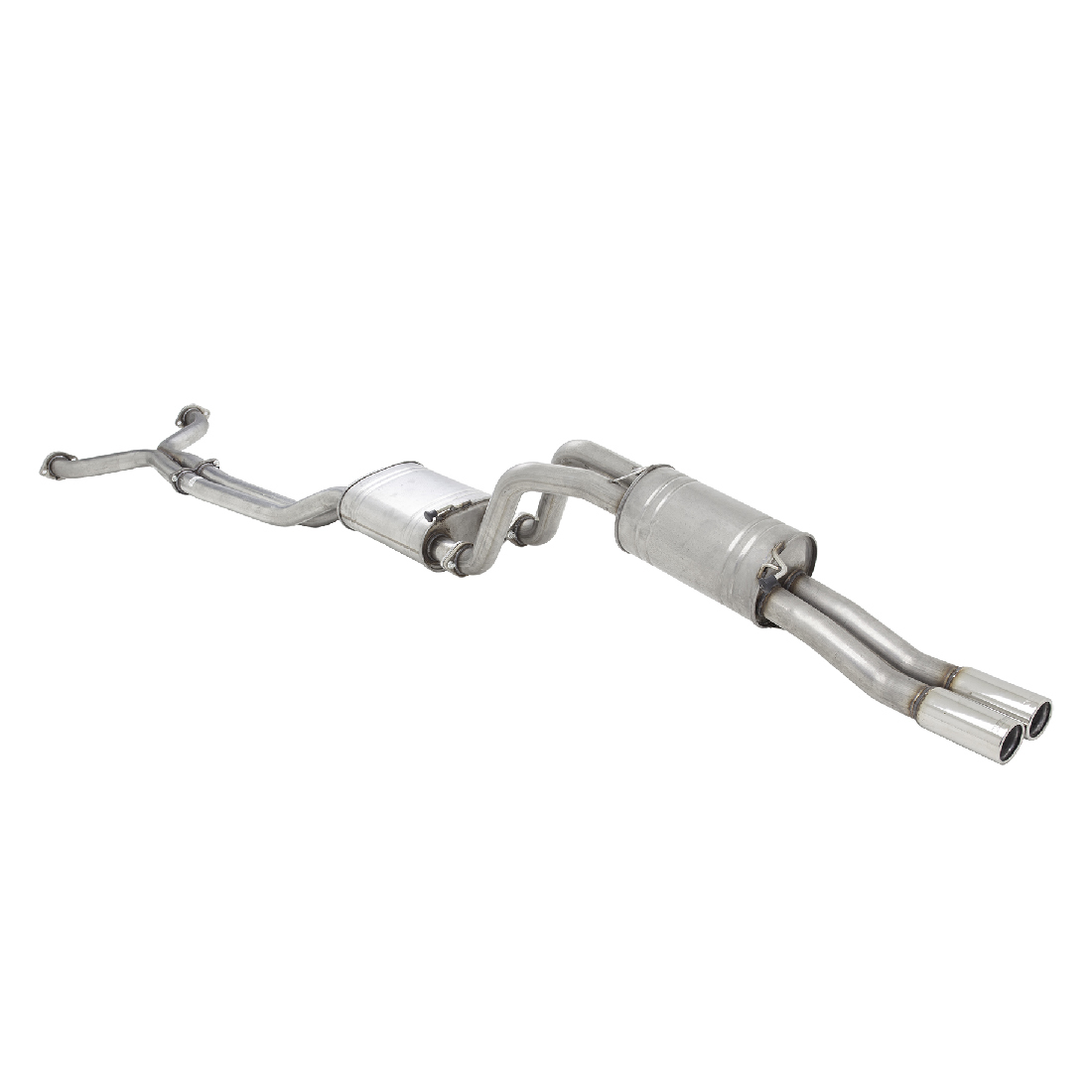 Ford Falcon XR8 BA BF V8 Ute Xforce Twin 2.5” Cat Back 409 Stainless Steel Exhaust image