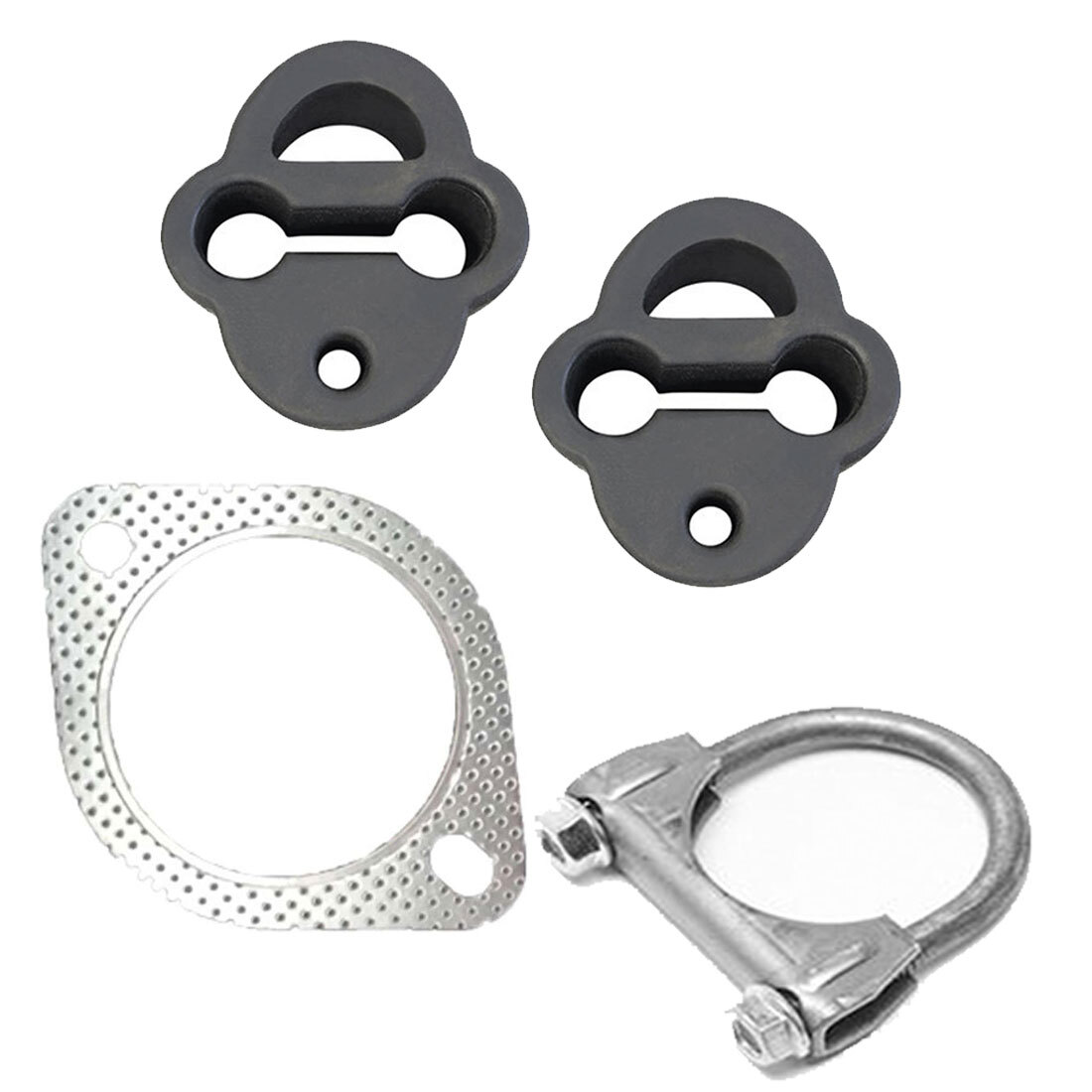 Exhaust Fitting Kit with Rubber Hangers Clamp and Gasket for Ford Falcon image