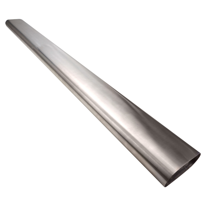 3.5" Oval Exhaust Tube 1m 304 Stainless Steel image