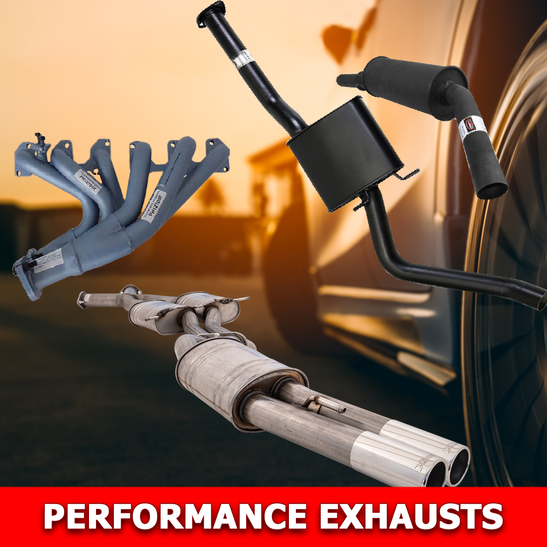 Performance Exhausts at Playtime Auto Parts.