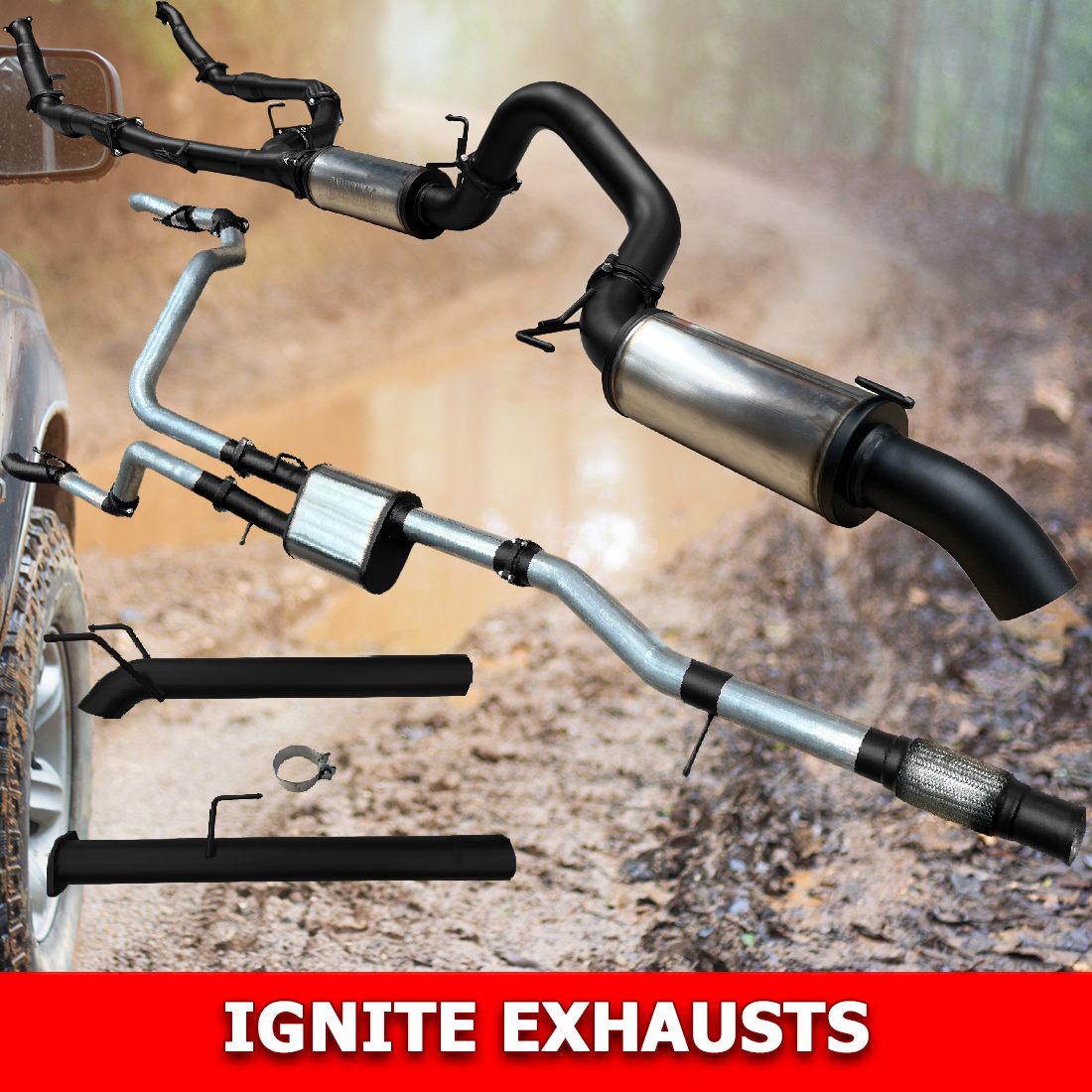 The best 4x4 & Perfomance Ignite Exhausts at Playtime Auto Parts.